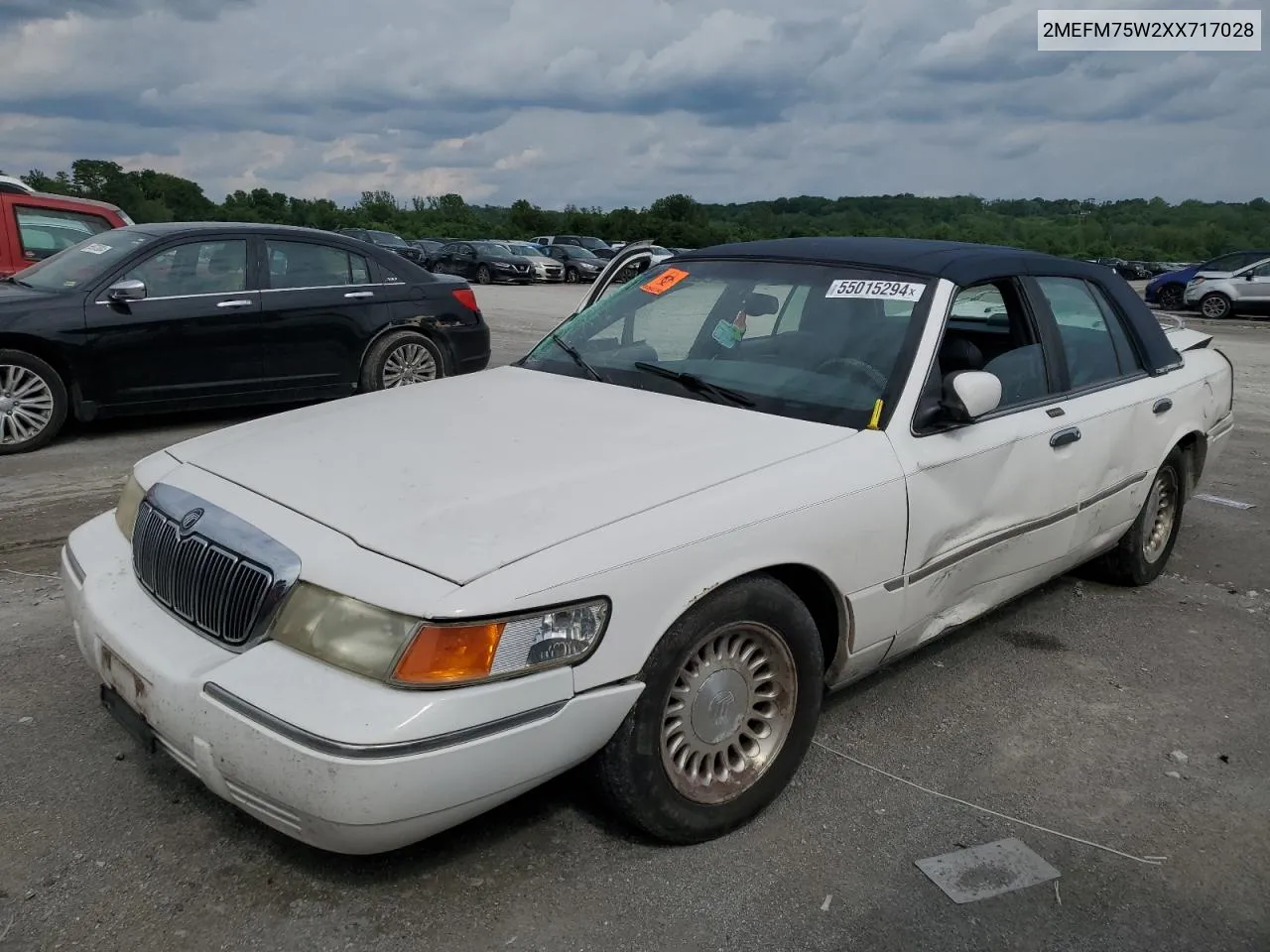 1999 Mercury Grand Marquis Ls VIN: 2MEFM75W2XX717028 Lot: 60423744