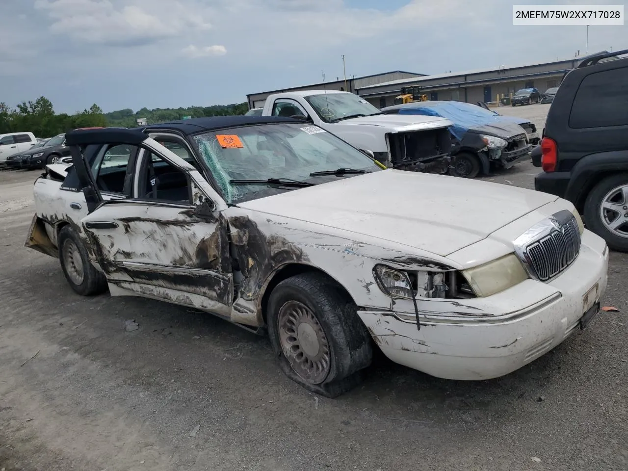 1999 Mercury Grand Marquis Ls VIN: 2MEFM75W2XX717028 Lot: 60423744