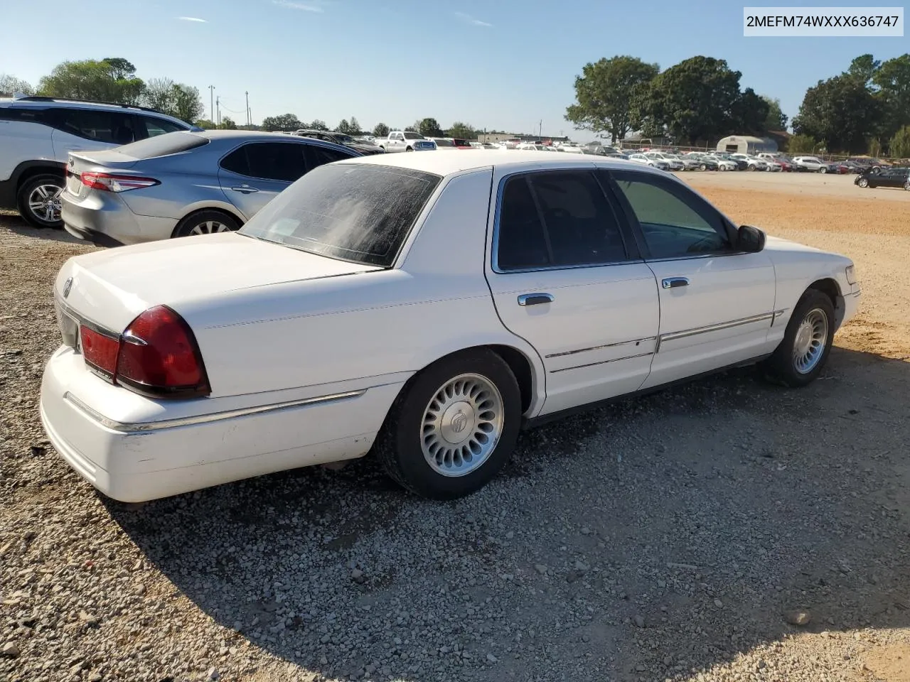 1999 Mercury Grand Marquis Gs VIN: 2MEFM74WXXX636747 Lot: 72039594