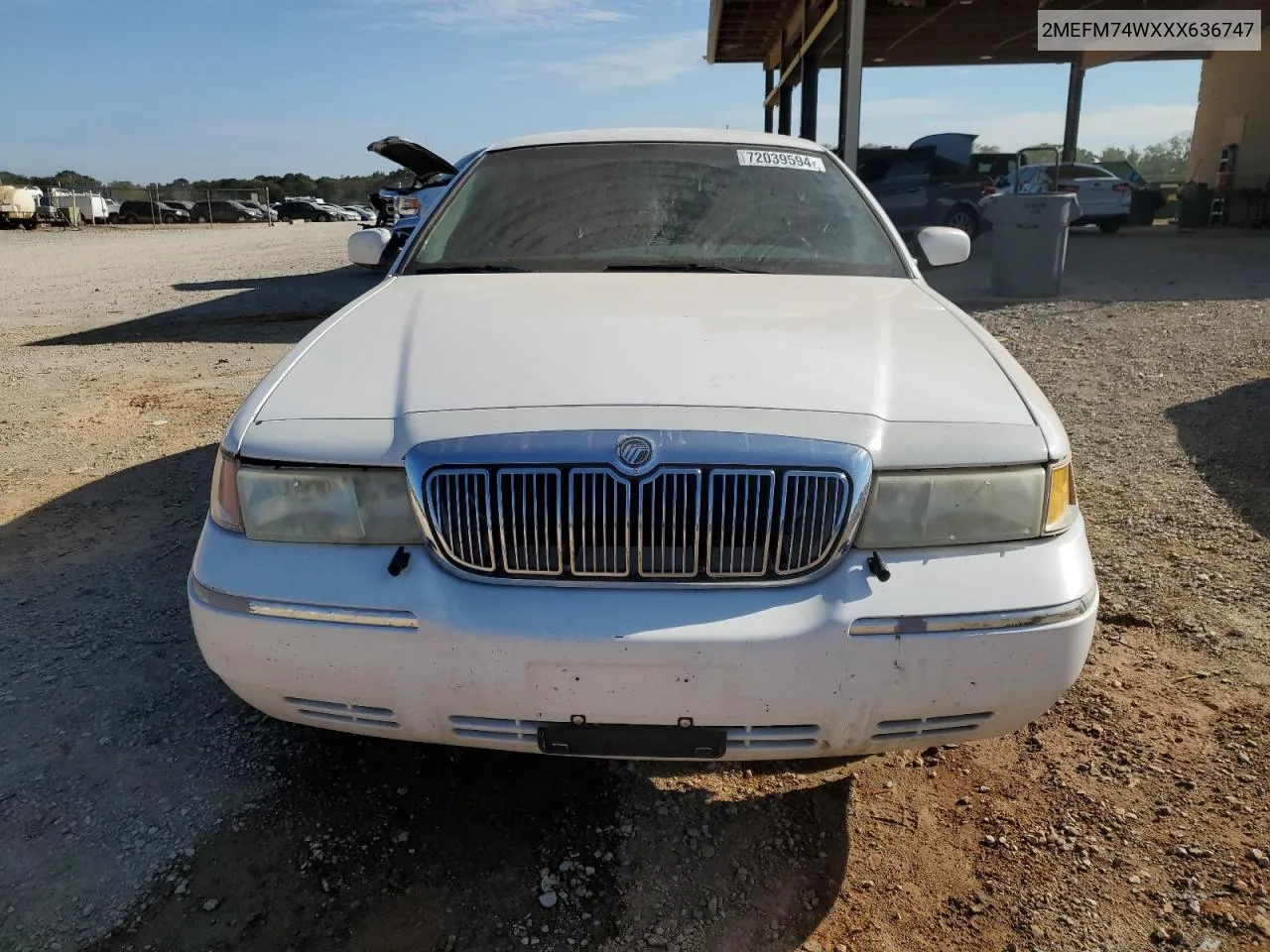 1999 Mercury Grand Marquis Gs VIN: 2MEFM74WXXX636747 Lot: 72039594