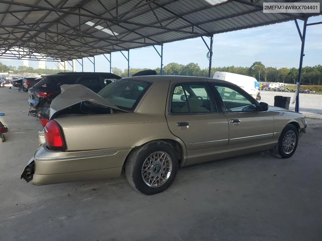 1999 Mercury Grand Marquis Gs VIN: 2MEFM74W8XX704401 Lot: 72211104