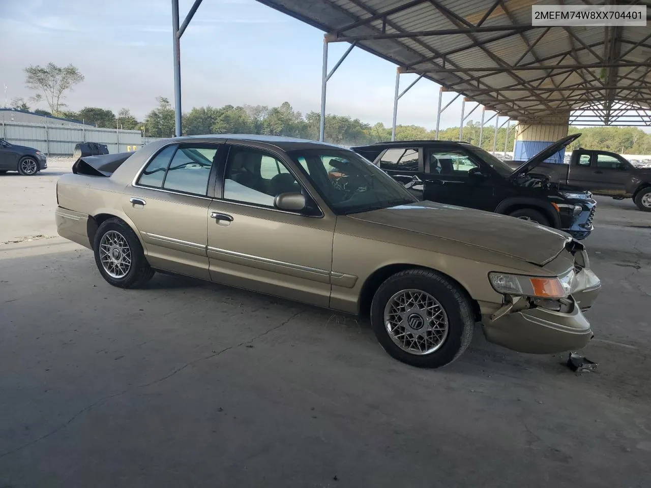 1999 Mercury Grand Marquis Gs VIN: 2MEFM74W8XX704401 Lot: 72211104