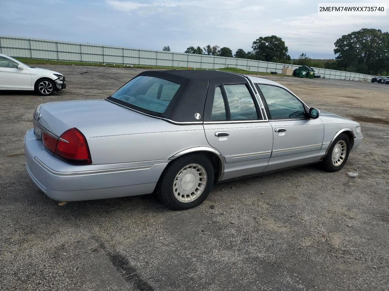 1999 Mercury Grand Marquis Gs VIN: 2MEFM74W9XX735740 Lot: 72839144