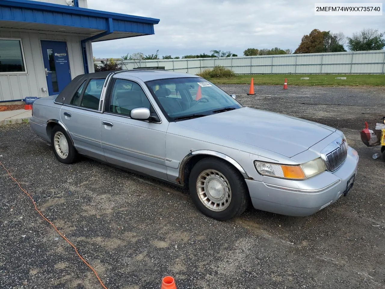 1999 Mercury Grand Marquis Gs VIN: 2MEFM74W9XX735740 Lot: 72839144