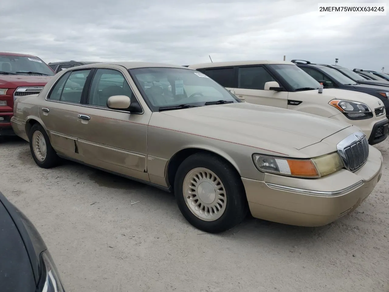 1999 Mercury Grand Marquis Ls VIN: 2MEFM75W0XX634245 Lot: 74571554