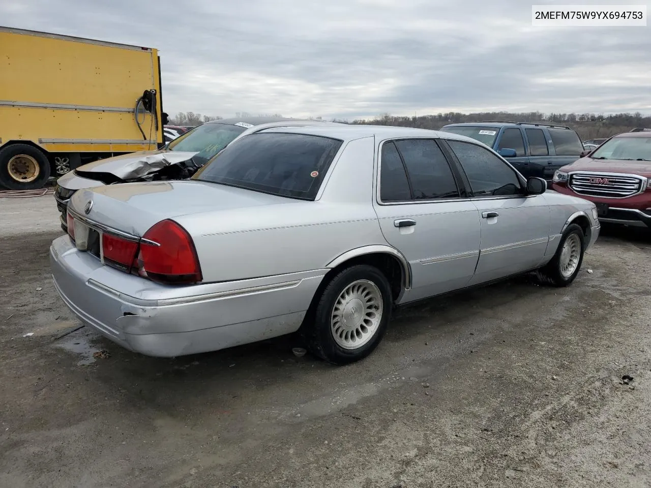 2000 Mercury Grand Marquis Ls VIN: 2MEFM75W9YX694753 Lot: 47624974