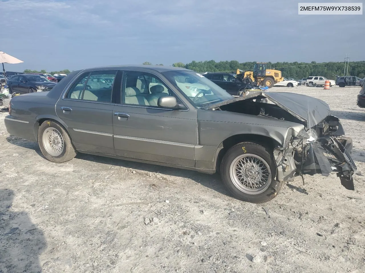 2000 Mercury Grand Marquis Ls VIN: 2MEFM75W9YX738539 Lot: 63485964