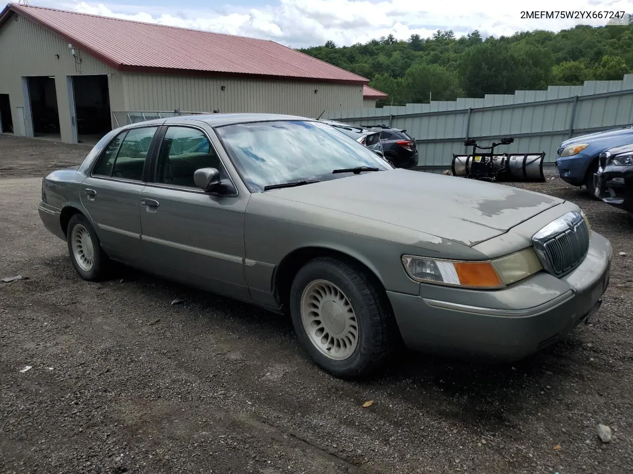 2000 Mercury Grand Marquis Ls VIN: 2MEFM75W2YX667247 Lot: 67203694