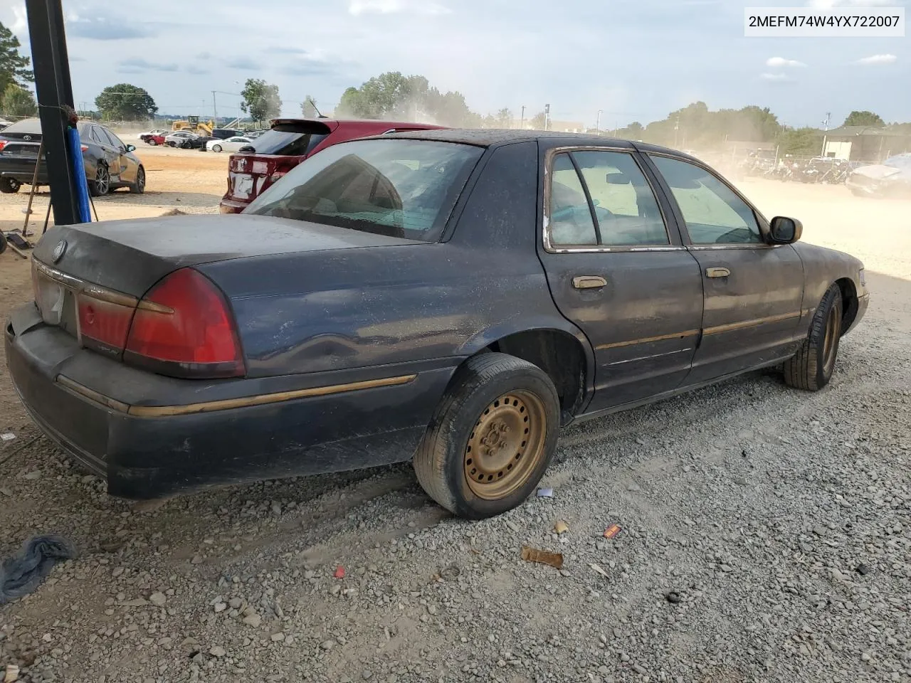 2000 Mercury Grand Marquis Gs VIN: 2MEFM74W4YX722007 Lot: 67513424