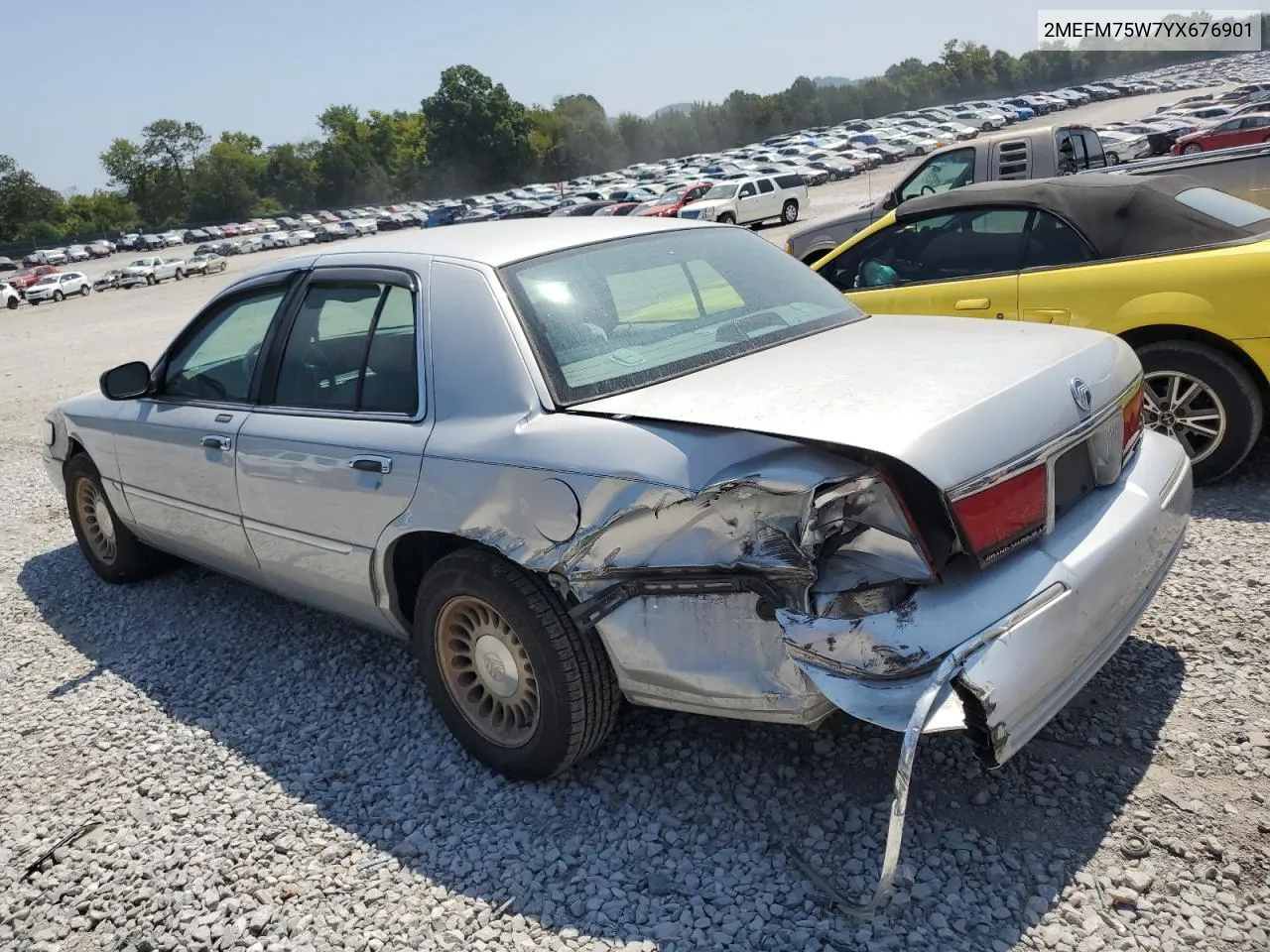 2000 Mercury Grand Marquis Ls VIN: 2MEFM75W7YX676901 Lot: 68854144