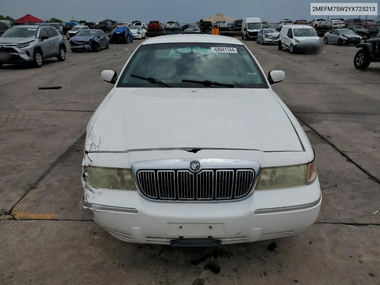 2000 Mercury Grand Marquis Ls VIN: 2MEFM75W2YX725213 Lot: 69941144