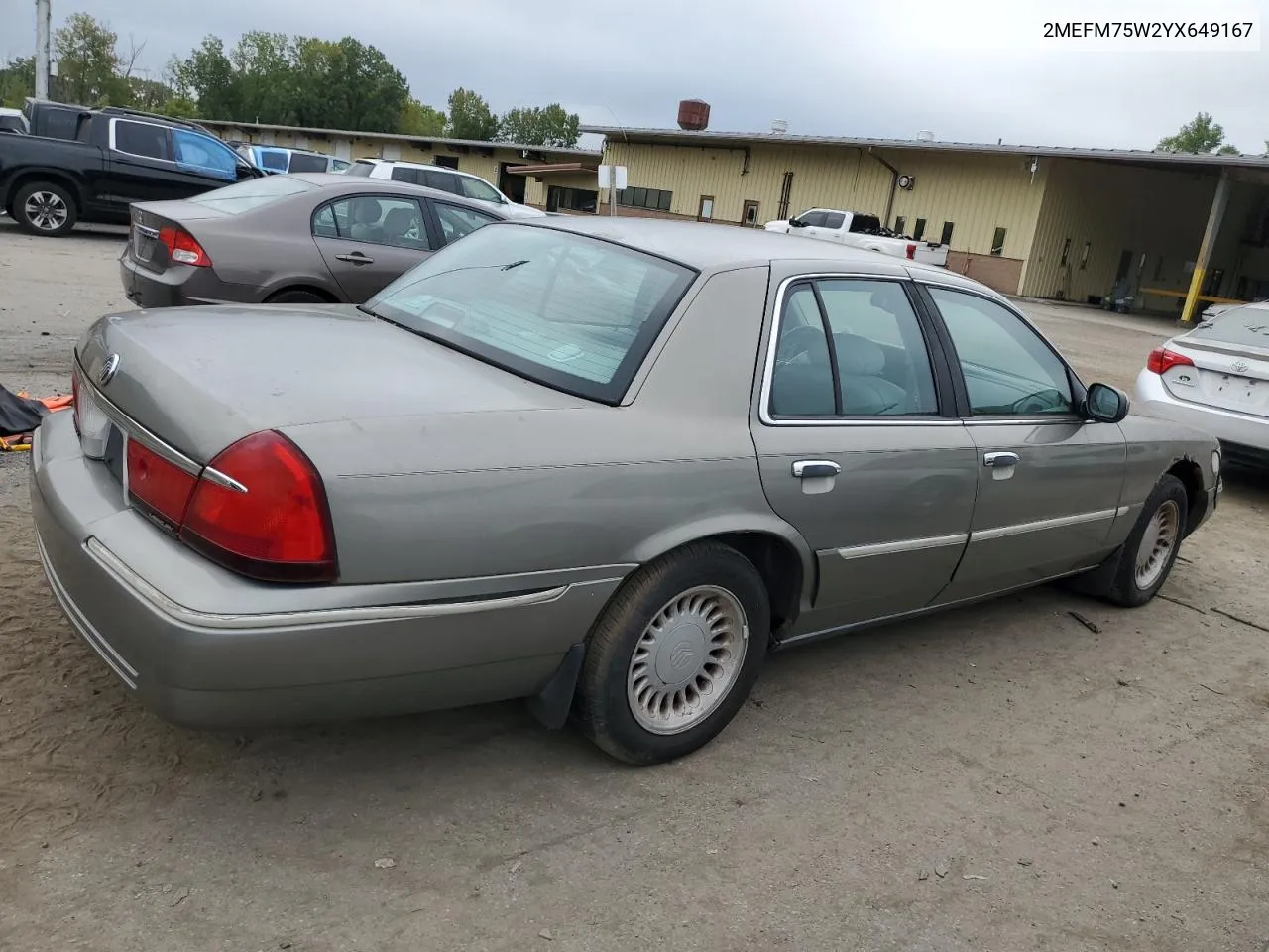 2000 Mercury Grand Marquis Ls VIN: 2MEFM75W2YX649167 Lot: 70025554