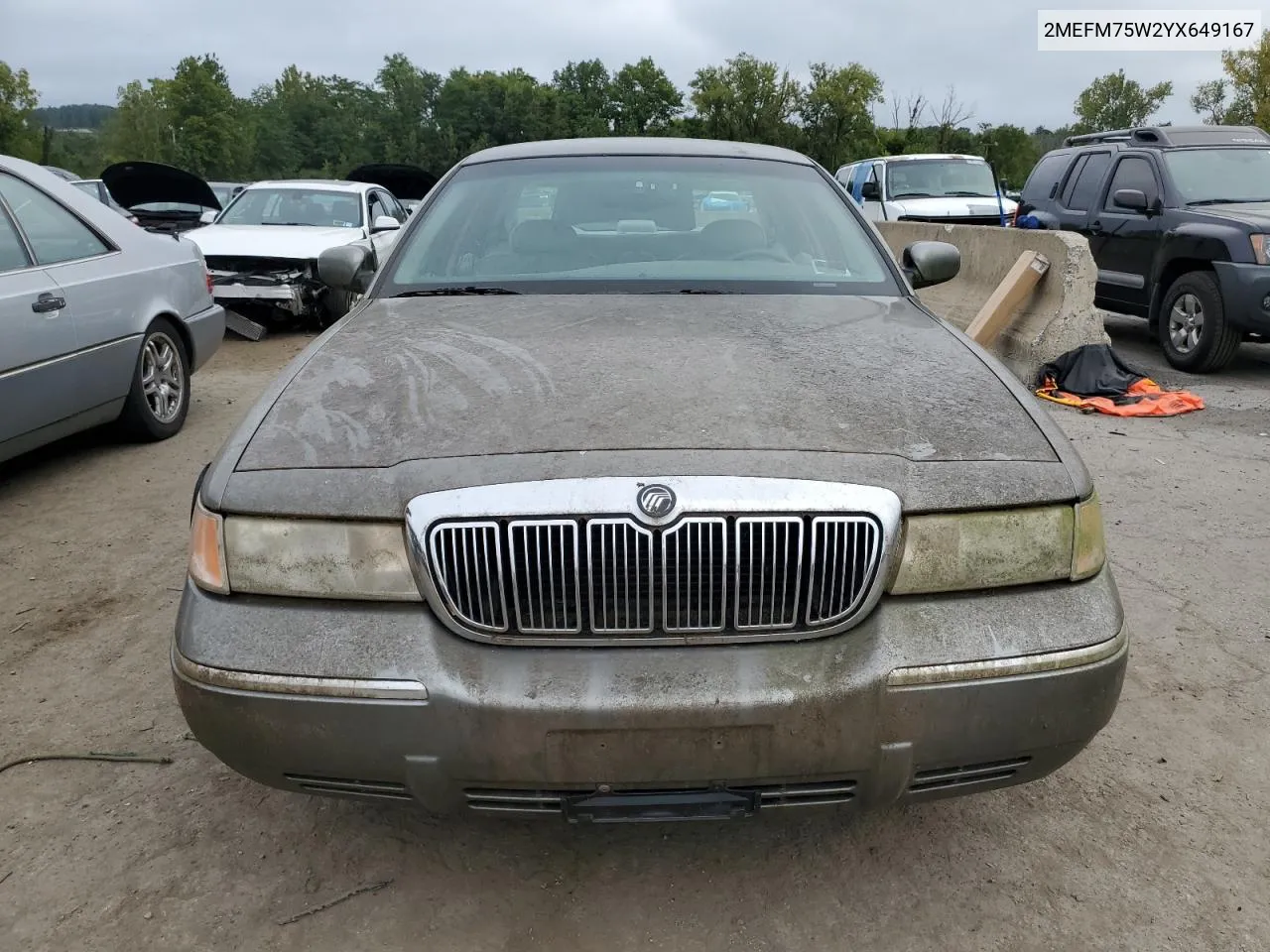 2000 Mercury Grand Marquis Ls VIN: 2MEFM75W2YX649167 Lot: 70025554