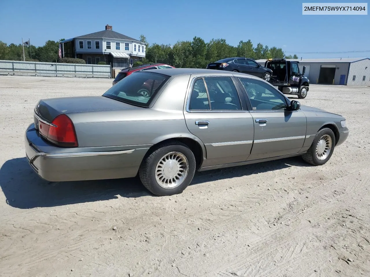 2000 Mercury Grand Marquis Ls VIN: 2MEFM75W9YX714094 Lot: 70214804