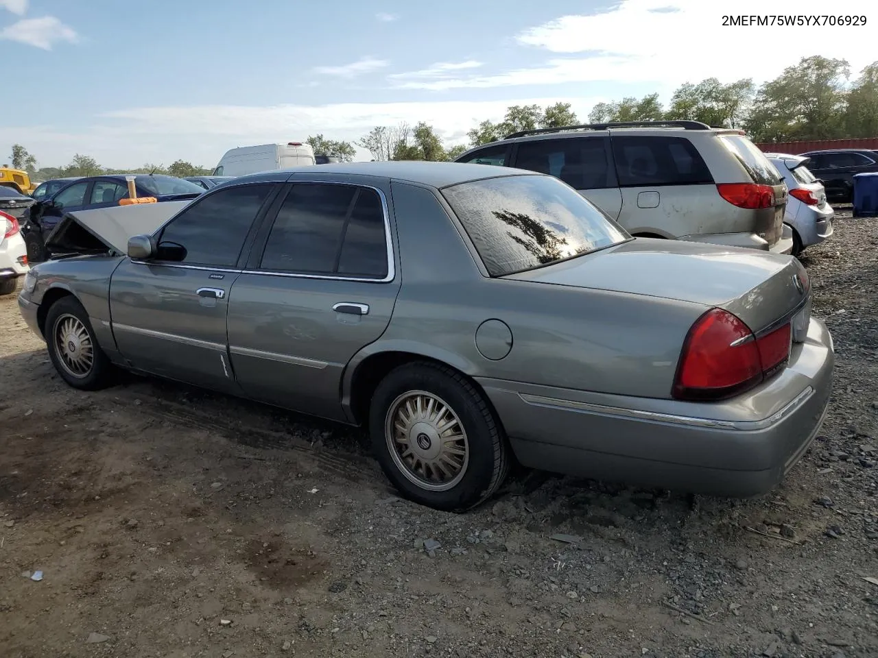 2000 Mercury Grand Marquis Ls VIN: 2MEFM75W5YX706929 Lot: 71426774