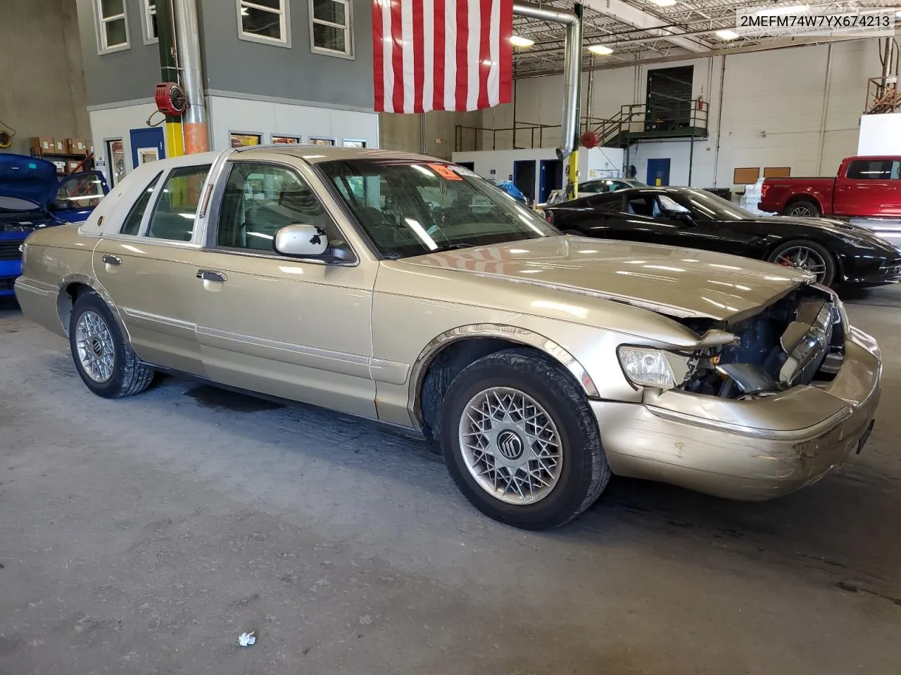 2000 Mercury Grand Marquis Gs VIN: 2MEFM74W7YX674213 Lot: 72479834