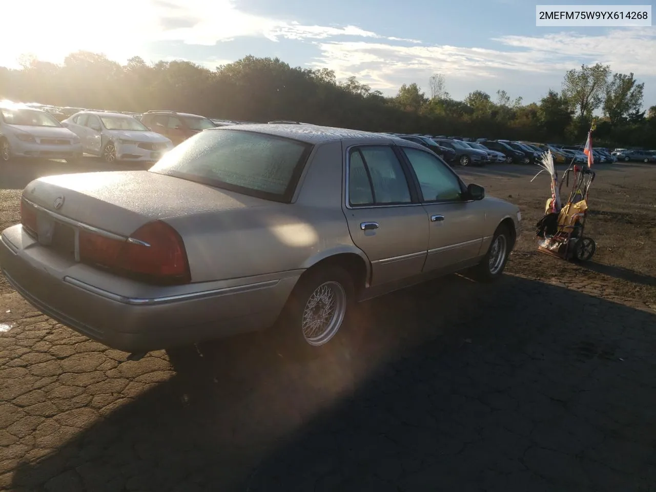 2000 Mercury Grand Marquis Ls VIN: 2MEFM75W9YX614268 Lot: 72513824