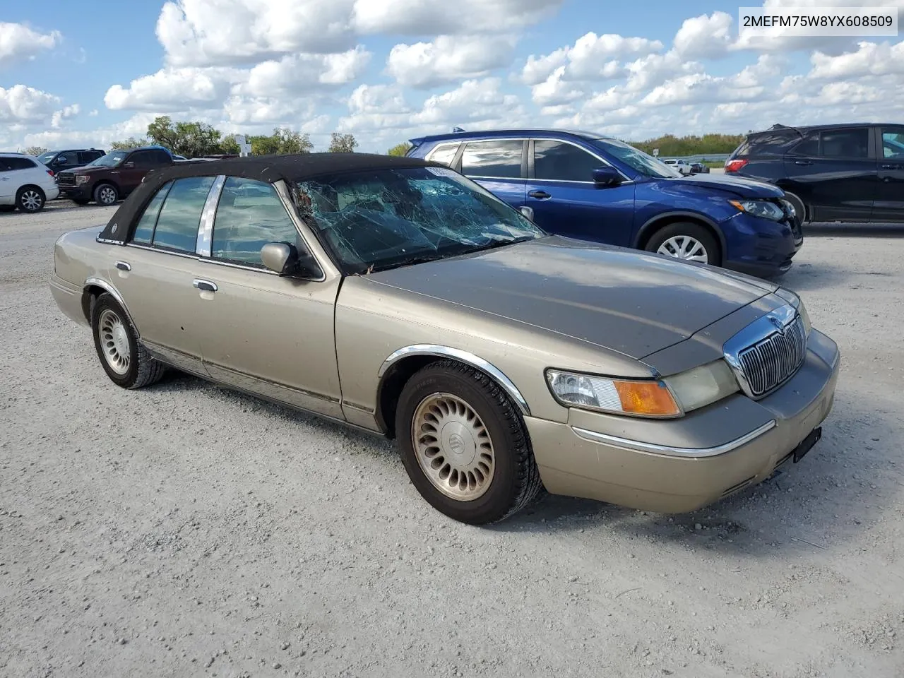 2000 Mercury Grand Marquis Ls VIN: 2MEFM75W8YX608509 Lot: 76585784