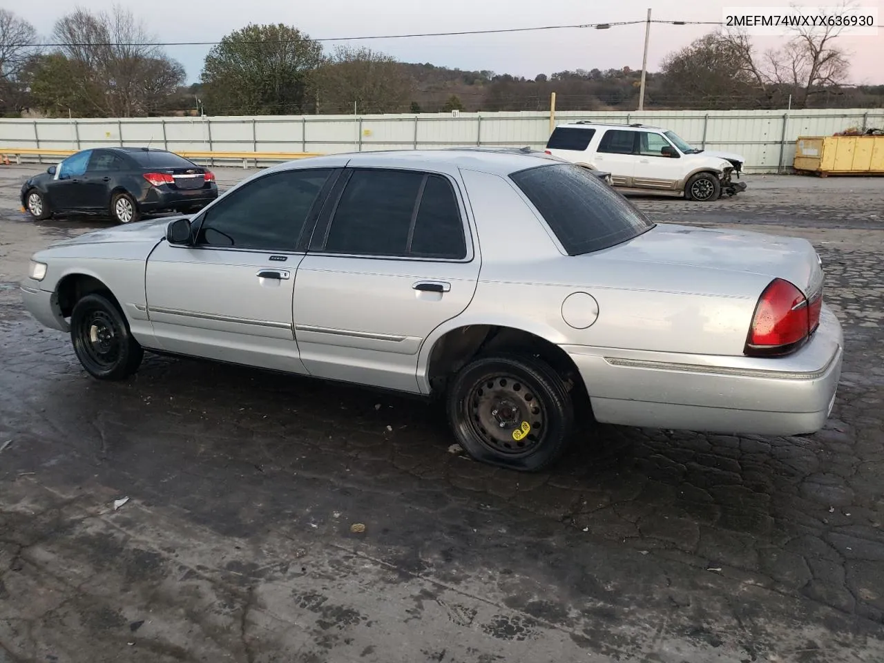 2000 Mercury Grand Marquis Gs VIN: 2MEFM74WXYX636930 Lot: 79729184