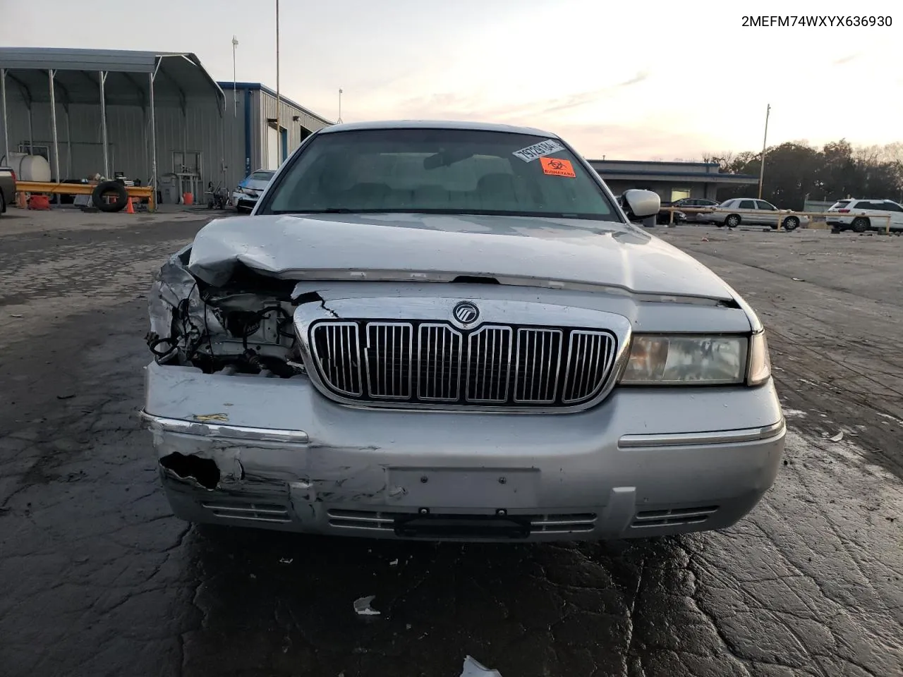 2000 Mercury Grand Marquis Gs VIN: 2MEFM74WXYX636930 Lot: 79729184