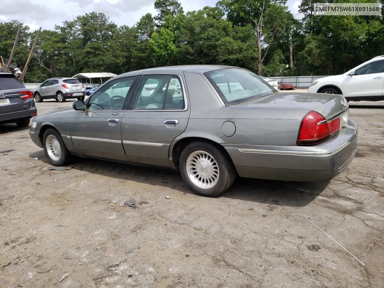 2001 Mercury Grand Marquis Ls VIN: 2MEFM75W61X691668 Lot: 59148734