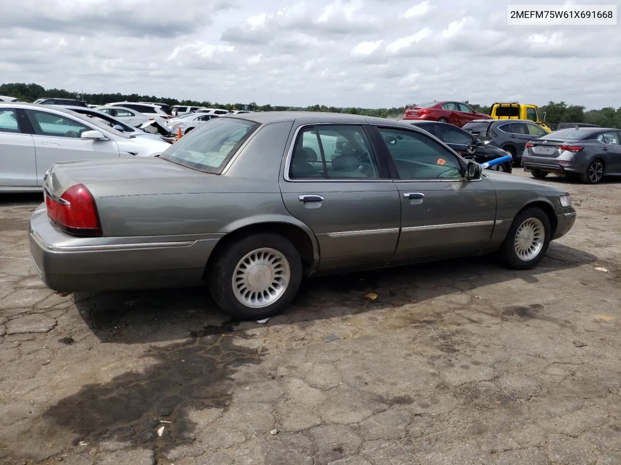 2001 Mercury Grand Marquis Ls VIN: 2MEFM75W61X691668 Lot: 59148734