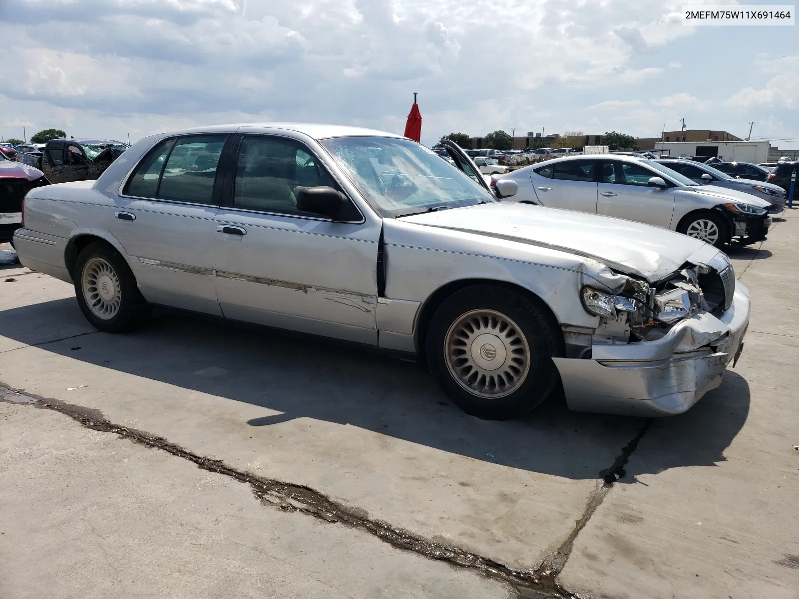 2001 Mercury Grand Marquis Ls VIN: 2MEFM75W11X691464 Lot: 62484814