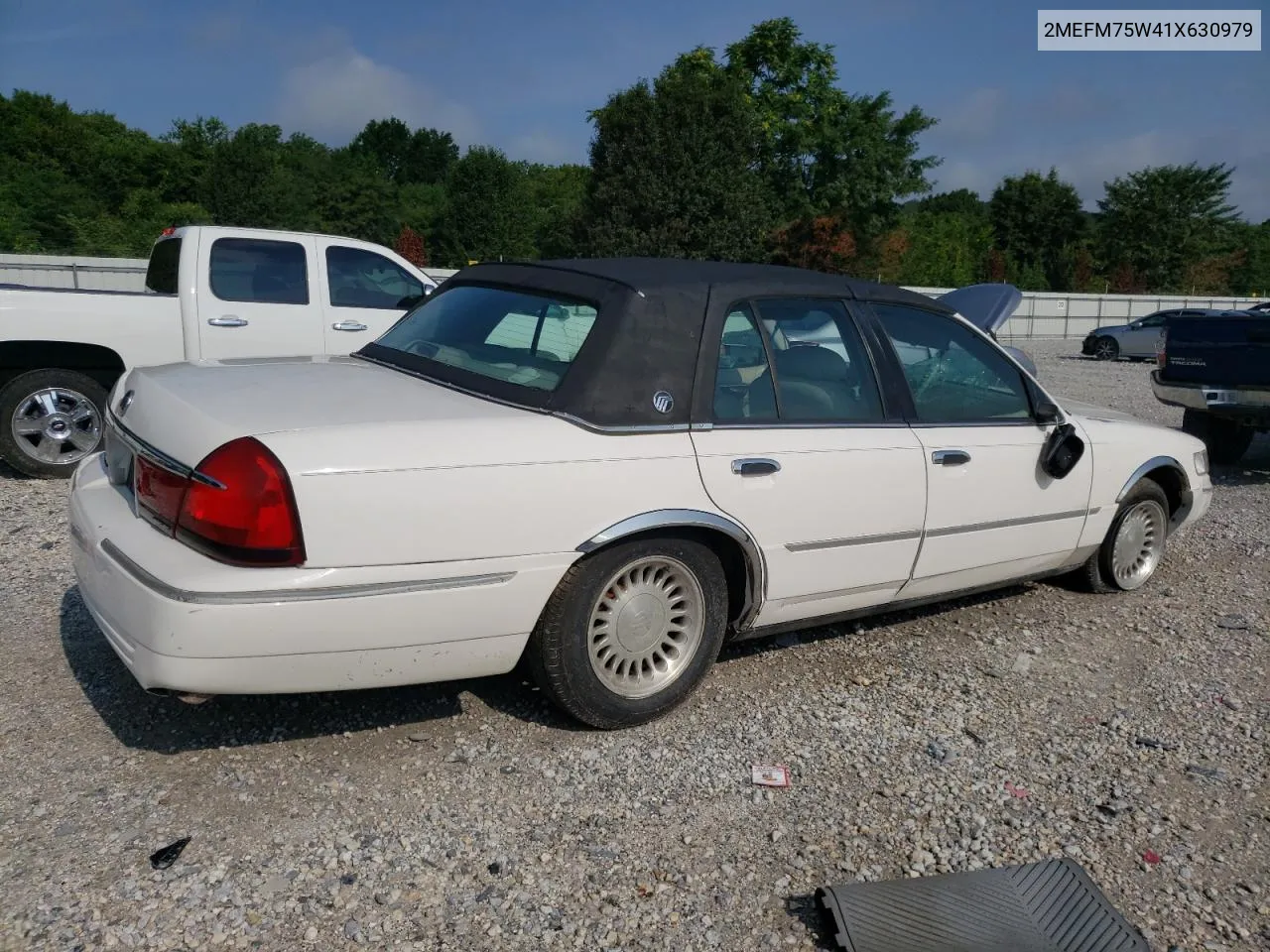 2001 Mercury Grand Marquis Ls VIN: 2MEFM75W41X630979 Lot: 63269734