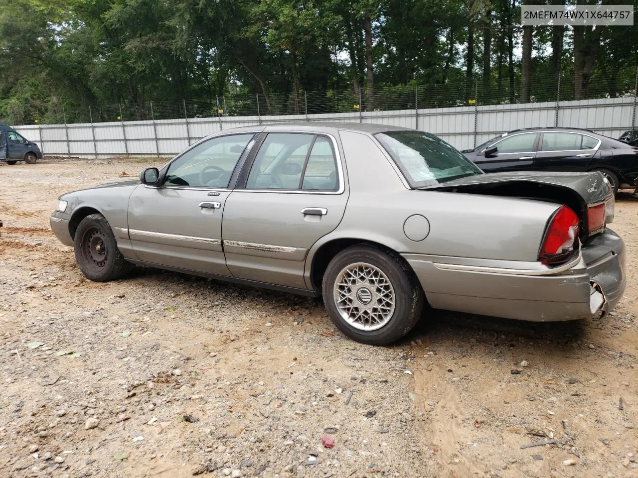 2001 Mercury Grand Marquis Gs VIN: 2MEFM74WX1X644757 Lot: 64937524