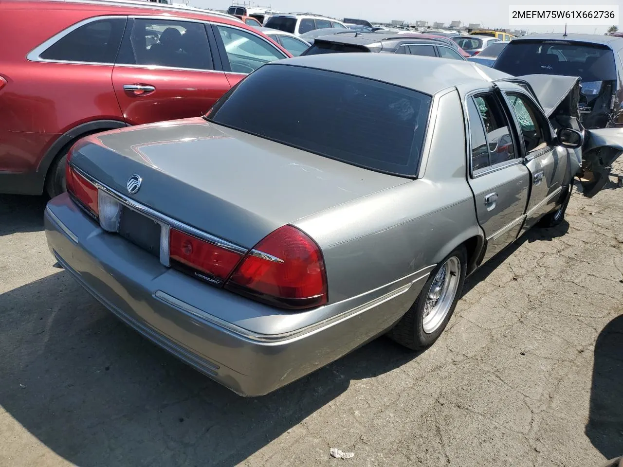 2001 Mercury Grand Marquis Ls VIN: 2MEFM75W61X662736 Lot: 65076064