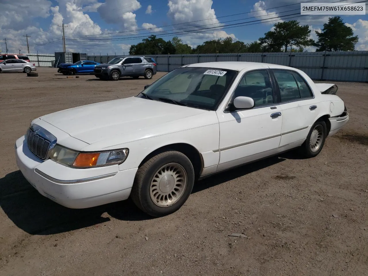 2001 Mercury Grand Marquis Ls VIN: 2MEFM75W61X658623 Lot: 69134754