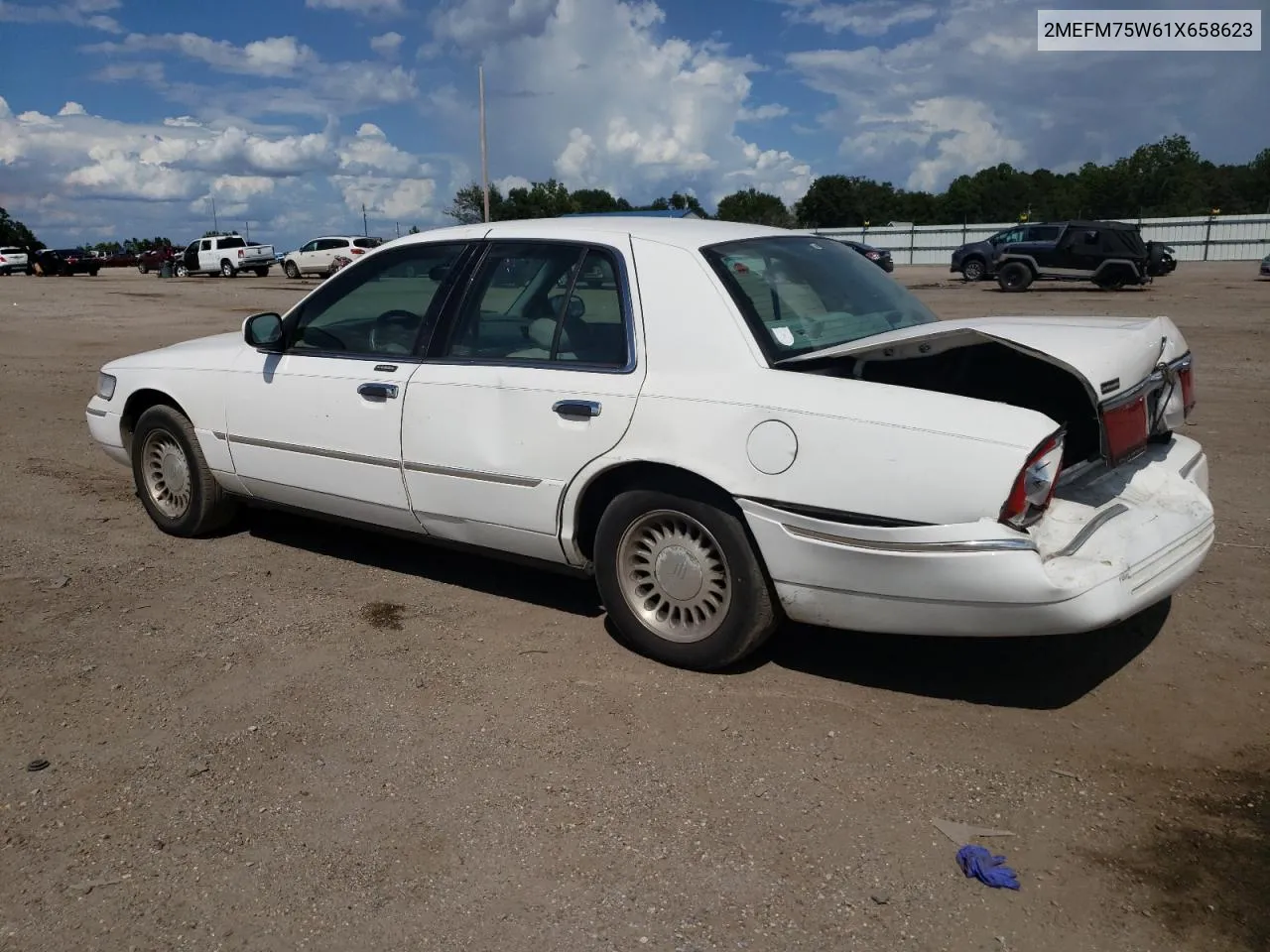 2001 Mercury Grand Marquis Ls VIN: 2MEFM75W61X658623 Lot: 69134754