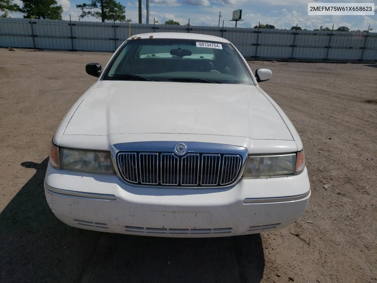 2001 Mercury Grand Marquis Ls VIN: 2MEFM75W61X658623 Lot: 69134754