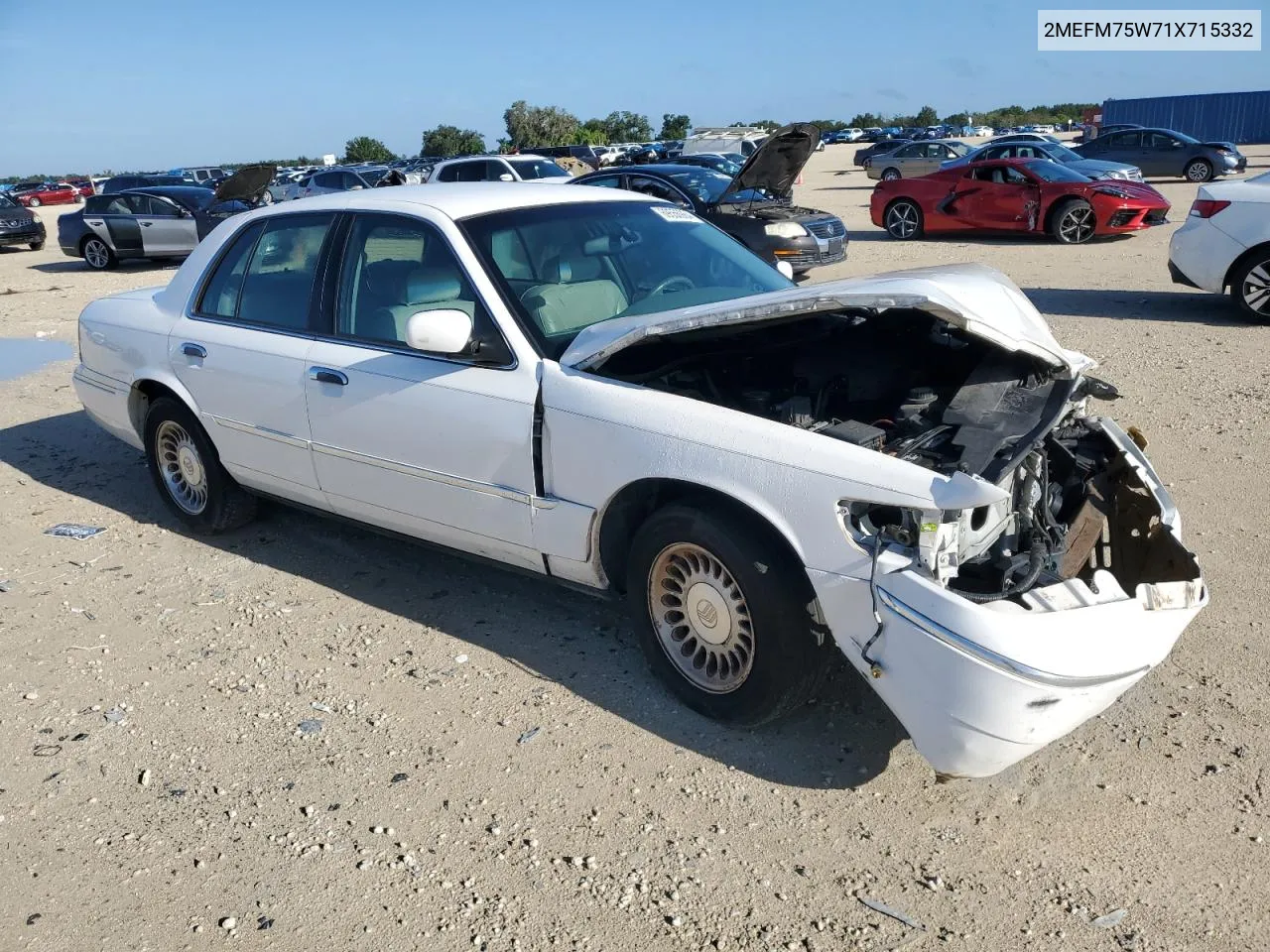 2001 Mercury Grand Marquis Ls VIN: 2MEFM75W71X715332 Lot: 69556964