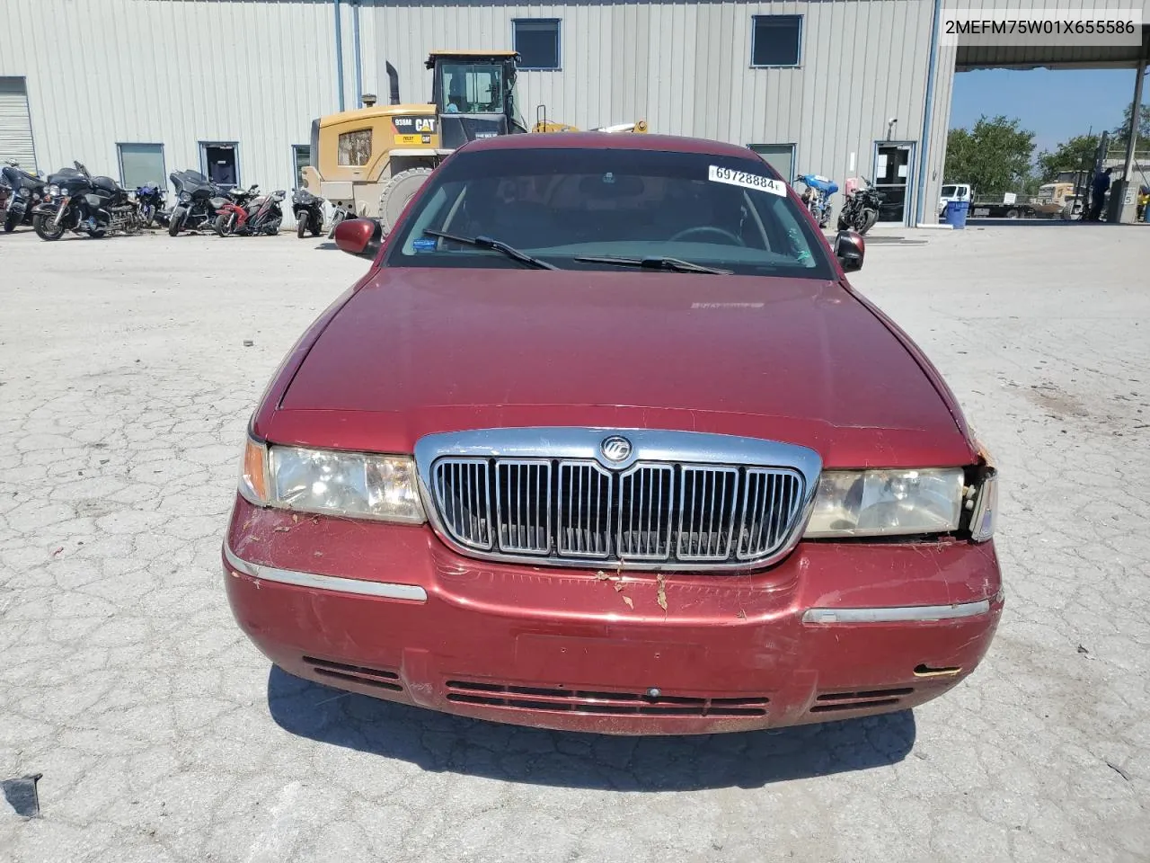 2001 Mercury Grand Marquis Ls VIN: 2MEFM75W01X655586 Lot: 69728884