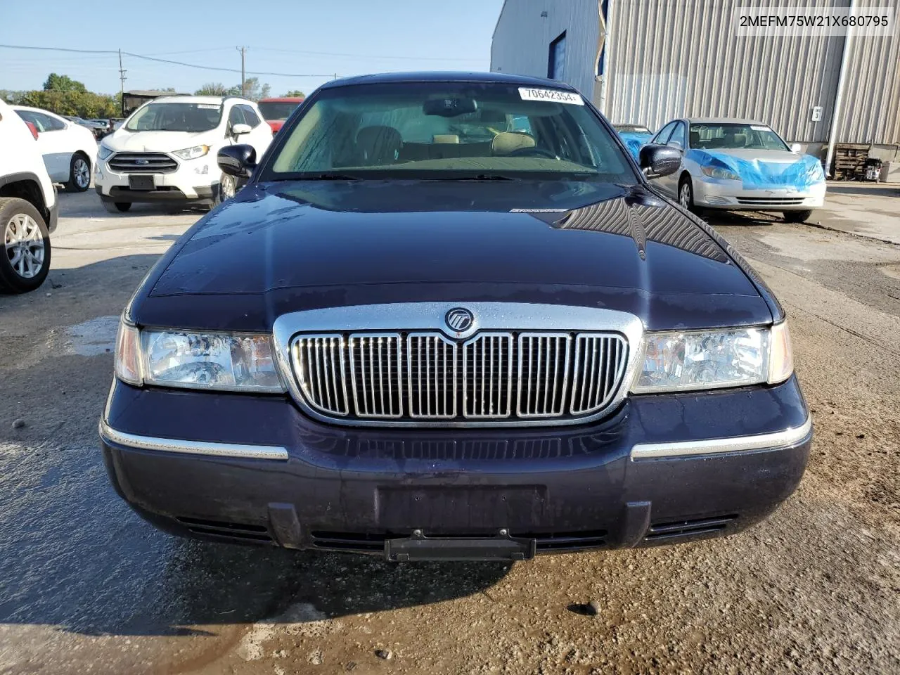 2001 Mercury Grand Marquis Ls VIN: 2MEFM75W21X680795 Lot: 70642354