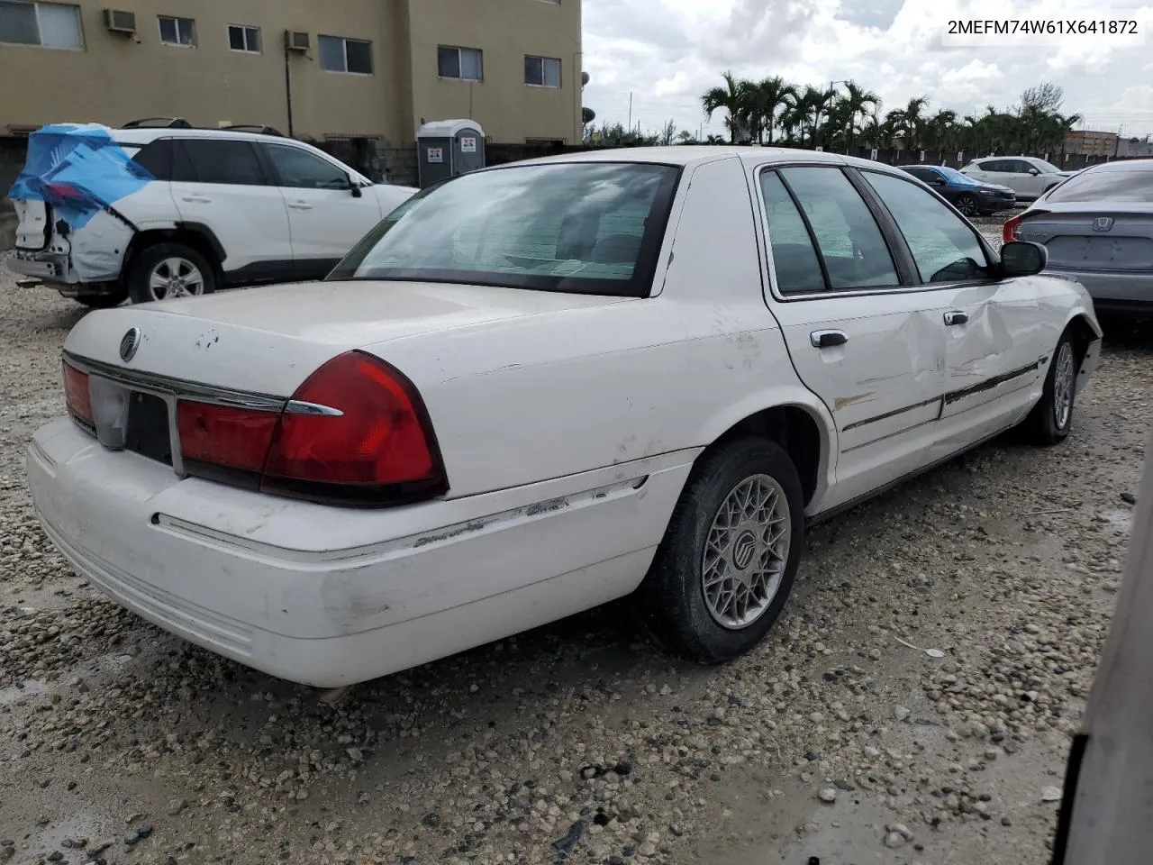 2001 Mercury Grand Marquis Gs VIN: 2MEFM74W61X641872 Lot: 71032434