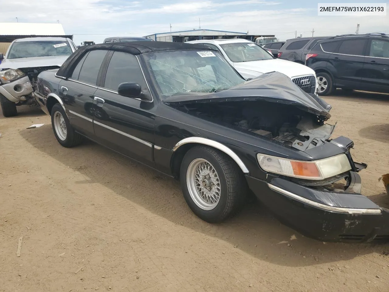 2001 Mercury Grand Marquis Ls VIN: 2MEFM75W31X622193 Lot: 72429784