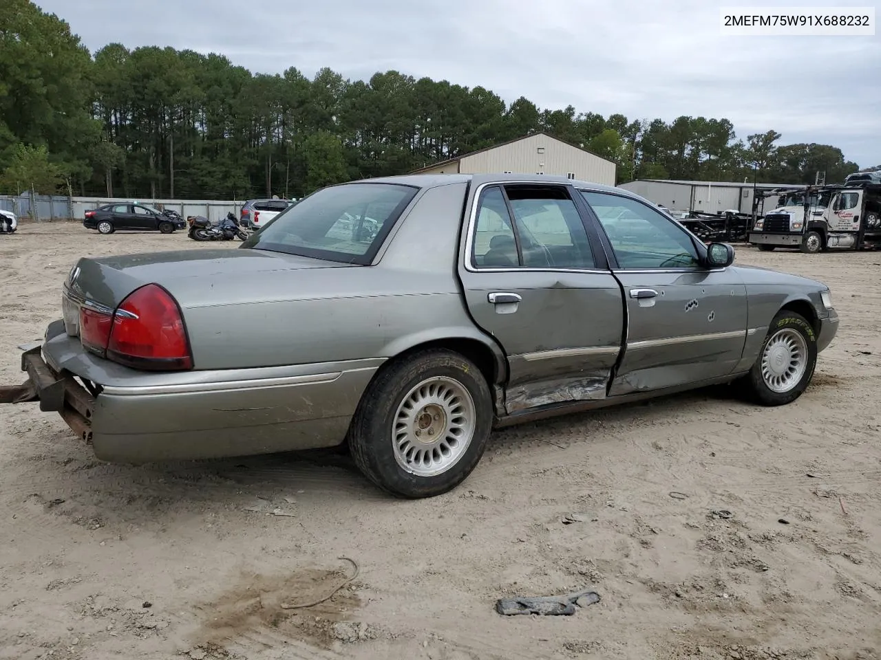 2001 Mercury Grand Marquis Ls VIN: 2MEFM75W91X688232 Lot: 72642934