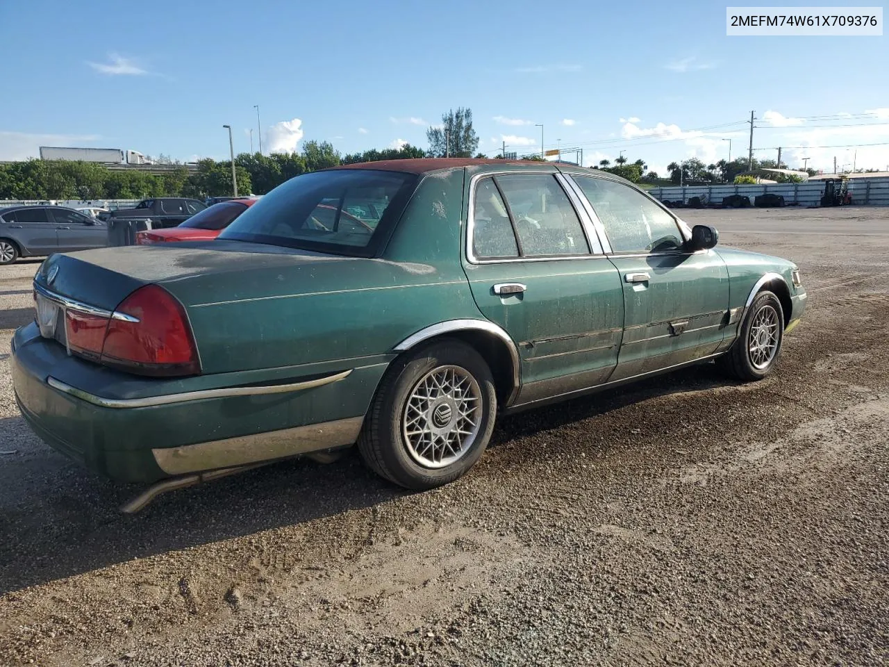 2001 Mercury Grand Marquis Gs VIN: 2MEFM74W61X709376 Lot: 72818524