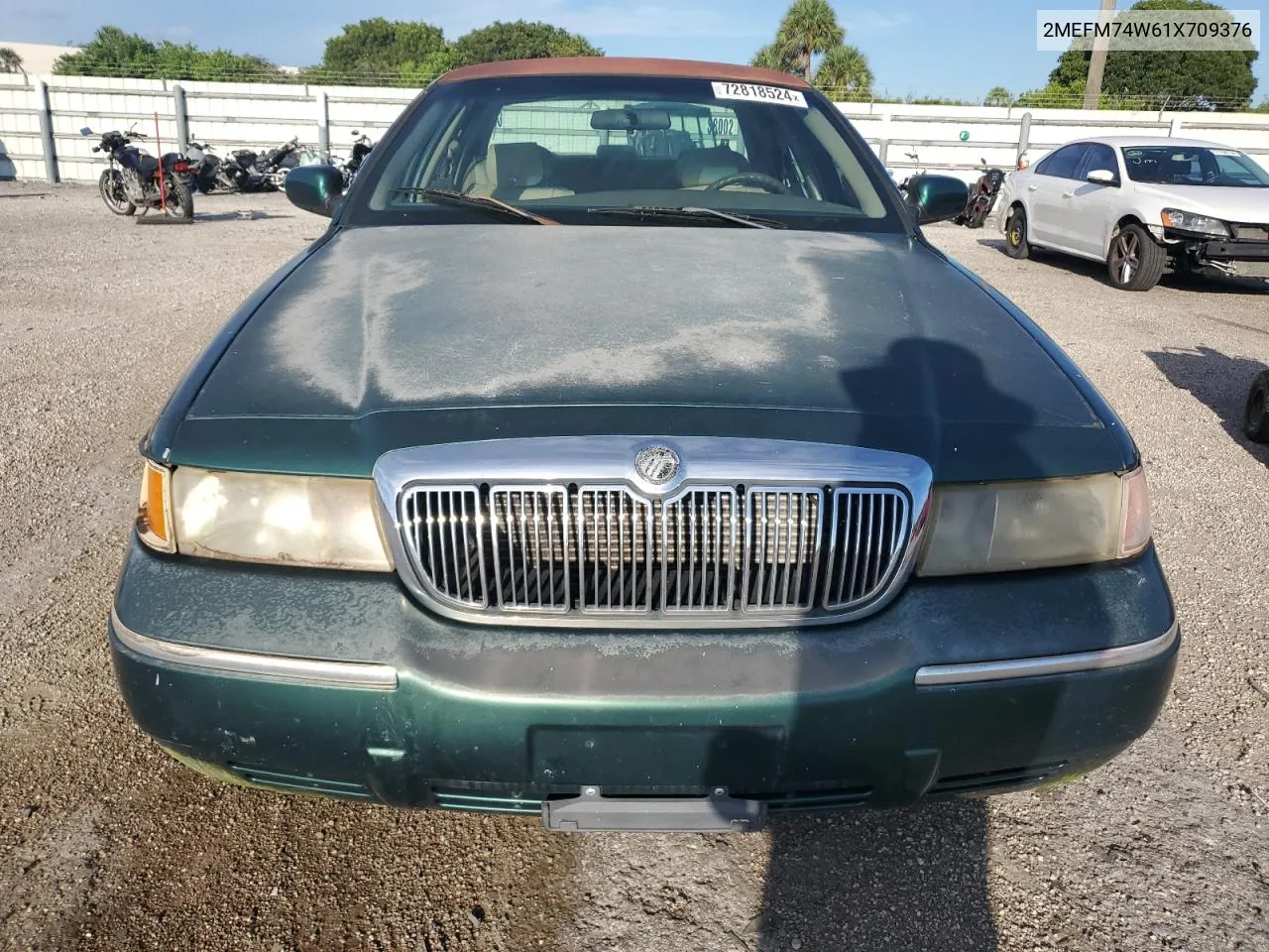 2001 Mercury Grand Marquis Gs VIN: 2MEFM74W61X709376 Lot: 72818524