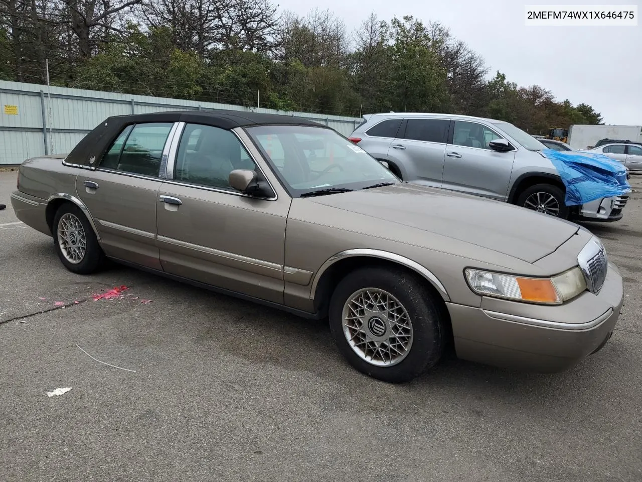 2001 Mercury Grand Marquis Gs VIN: 2MEFM74WX1X646475 Lot: 72855794