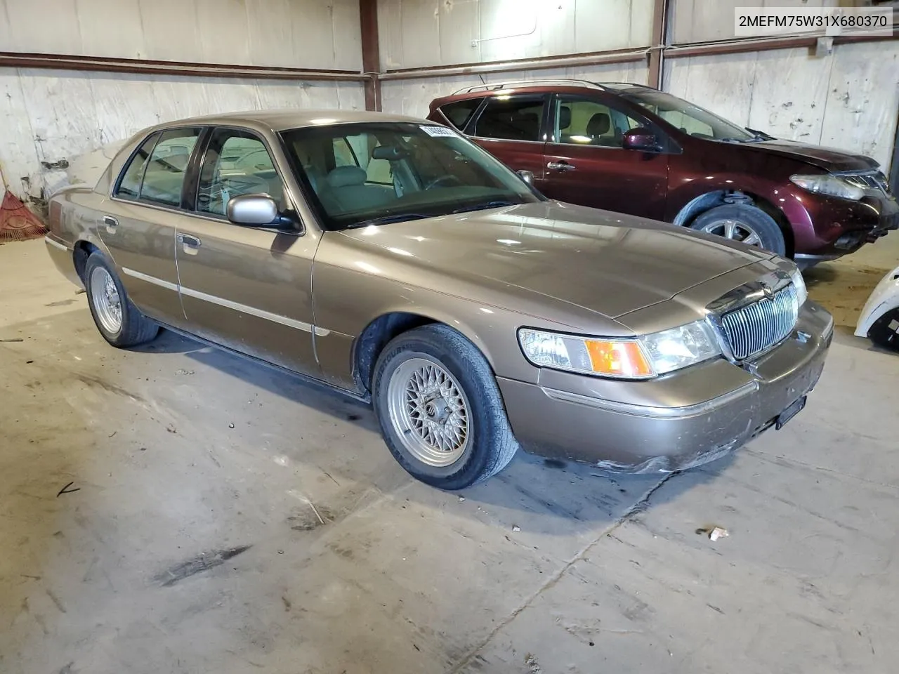 2001 Mercury Grand Marquis Ls VIN: 2MEFM75W31X680370 Lot: 74098504