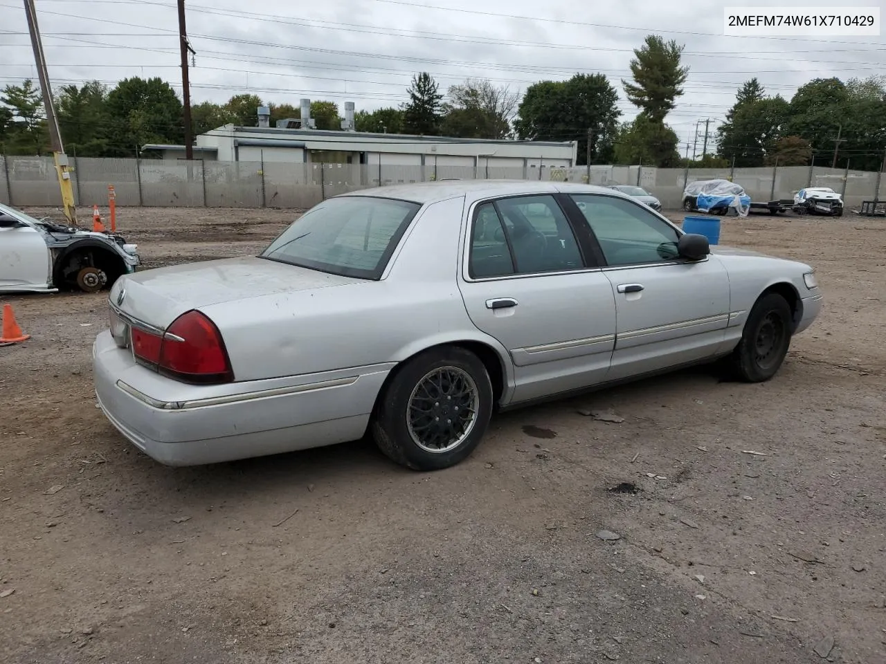 2001 Mercury Grand Marquis Gs VIN: 2MEFM74W61X710429 Lot: 74292124