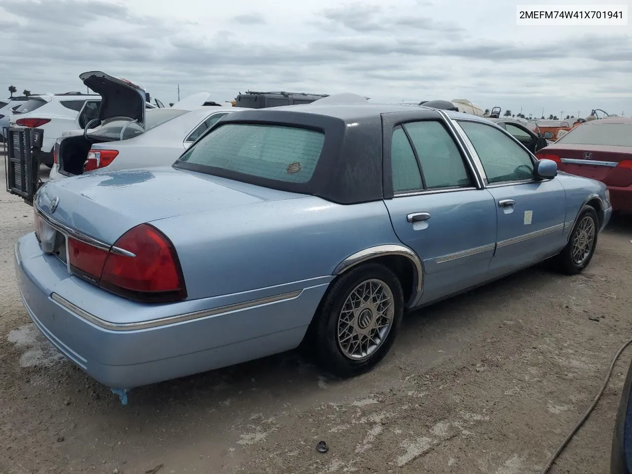 2001 Mercury Grand Marquis Gs VIN: 2MEFM74W41X701941 Lot: 74586744