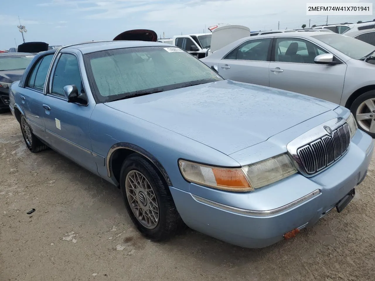 2001 Mercury Grand Marquis Gs VIN: 2MEFM74W41X701941 Lot: 74586744