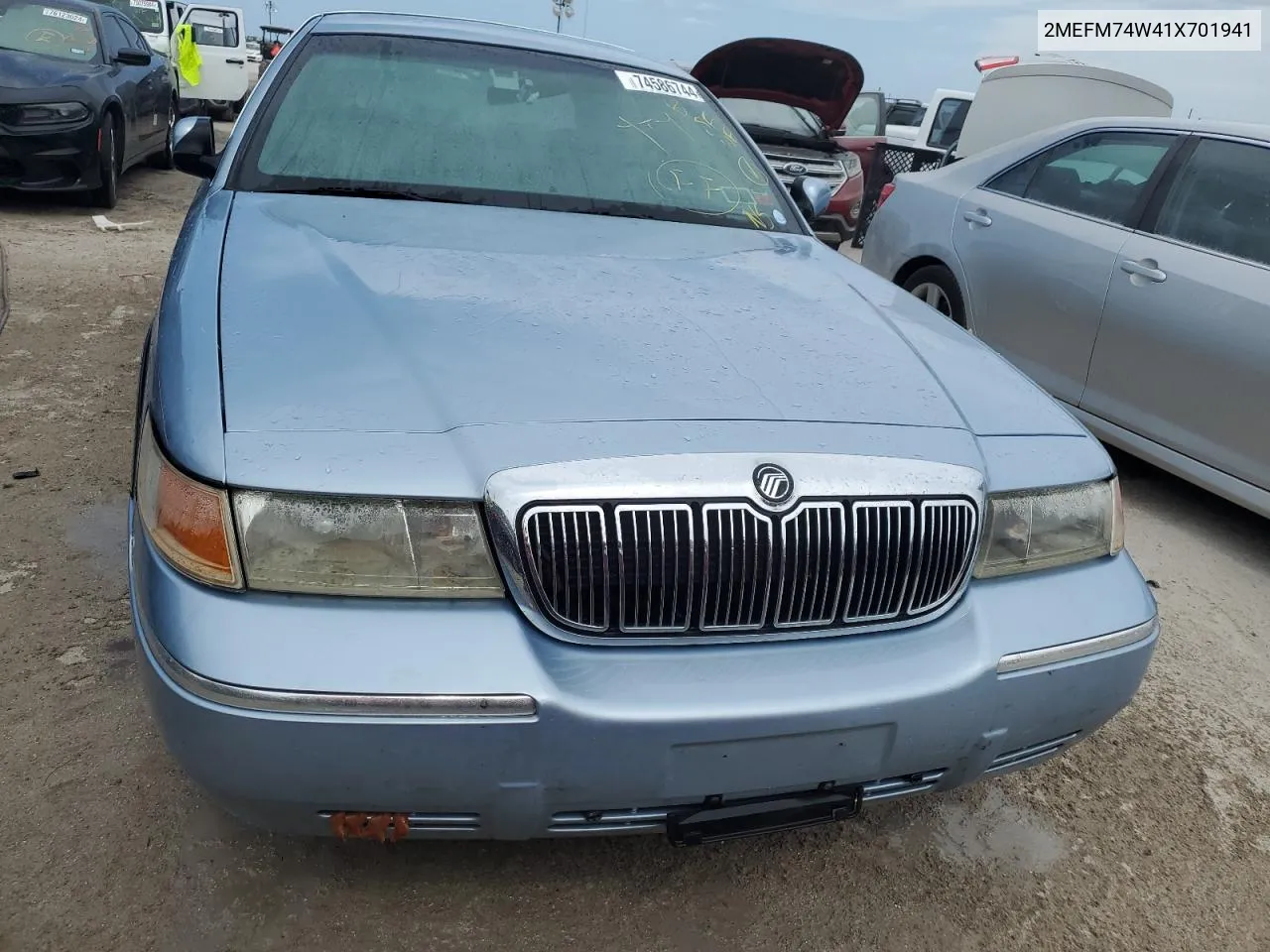 2001 Mercury Grand Marquis Gs VIN: 2MEFM74W41X701941 Lot: 74586744