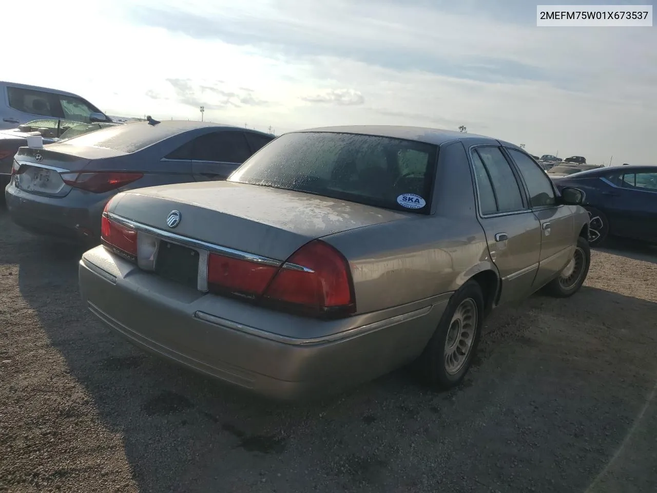 2001 Mercury Grand Marquis Ls VIN: 2MEFM75W01X673537 Lot: 75331694