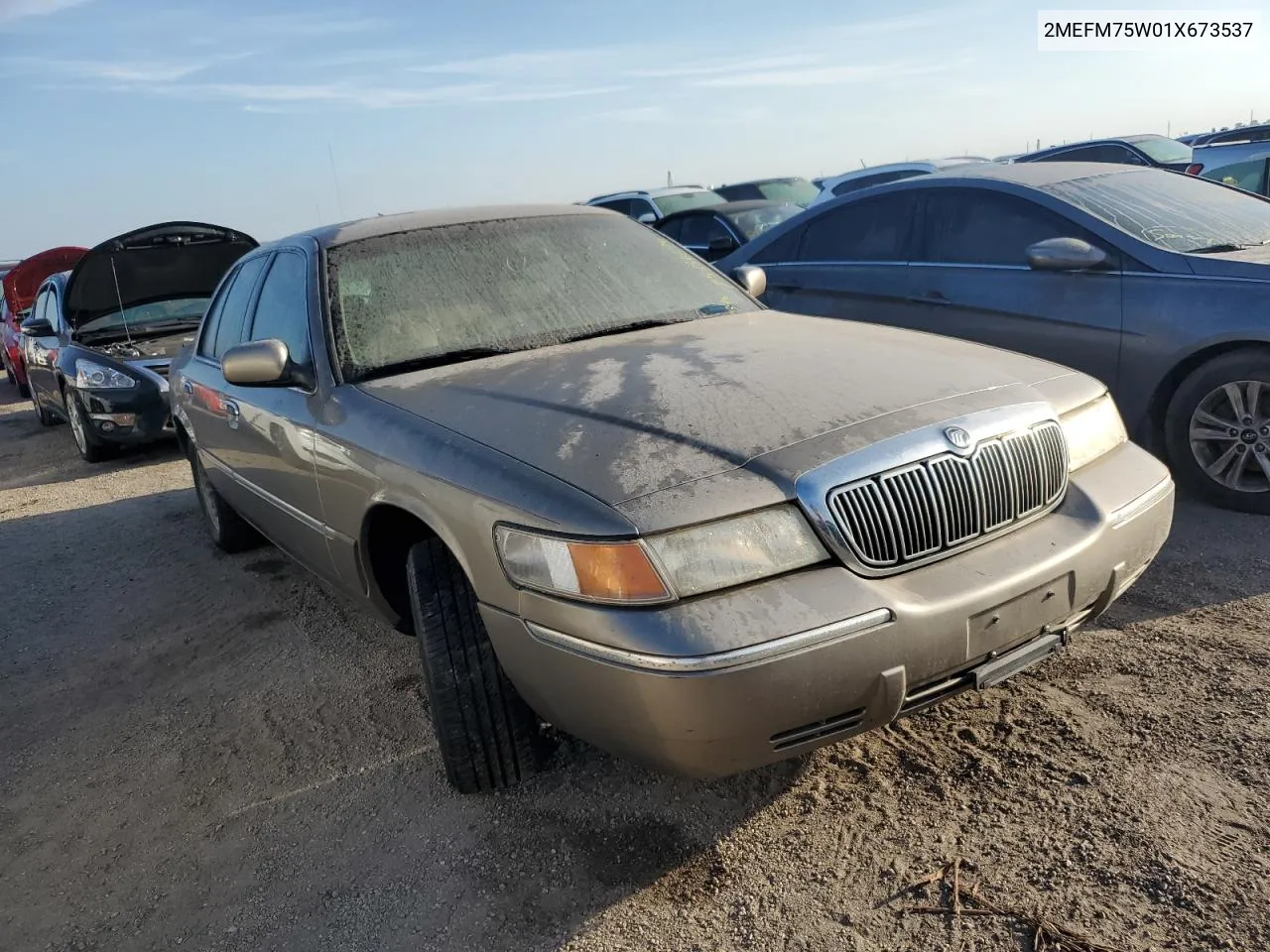 2001 Mercury Grand Marquis Ls VIN: 2MEFM75W01X673537 Lot: 75331694