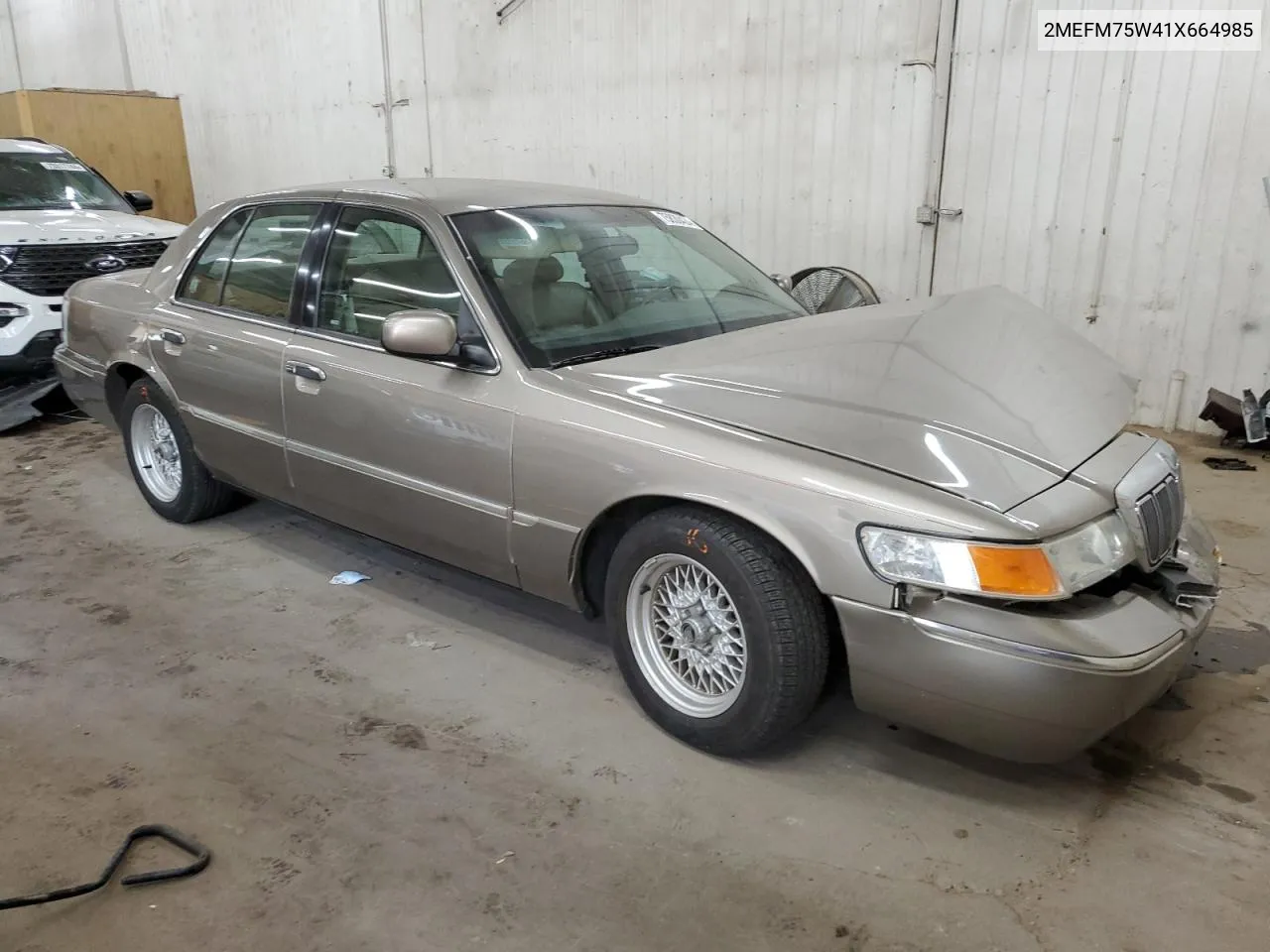 2001 Mercury Grand Marquis Ls VIN: 2MEFM75W41X664985 Lot: 75830424